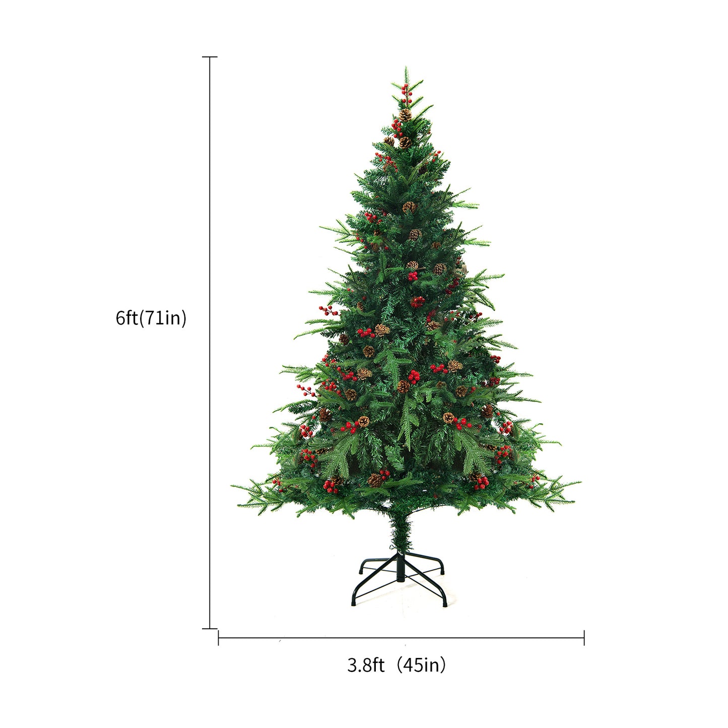 Christmas PVC Artificial Tree. Snow Christmas