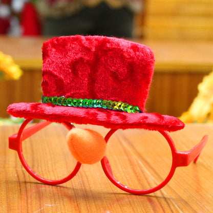 Christmas glasses frame. Christmas glasses frame.
