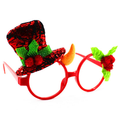 Christmas glasses frame. Christmas glasses frame.