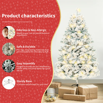 Christmas PVC Artificial Tree. Snow Christmas
