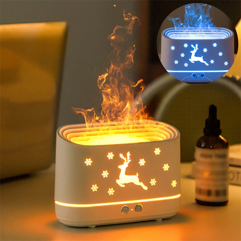 Flame Humidifier Diffuser Household Atmosphere Christmas