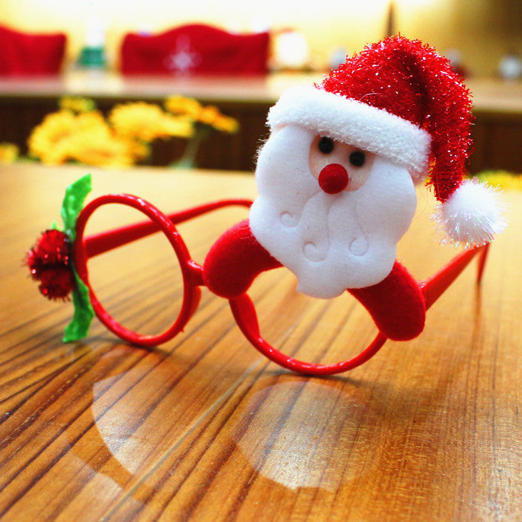Christmas glasses frame. Christmas glasses frame.