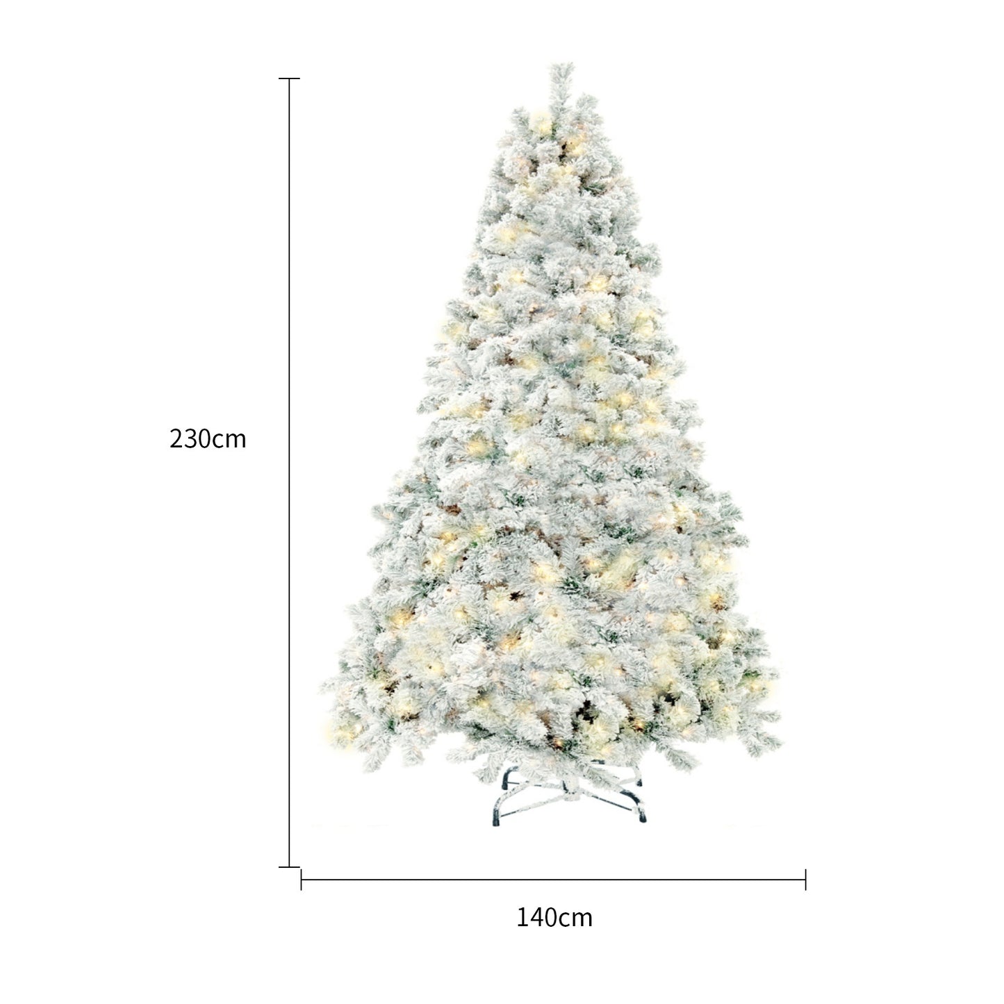 Christmas PVC Artificial Tree. Snow Christmas