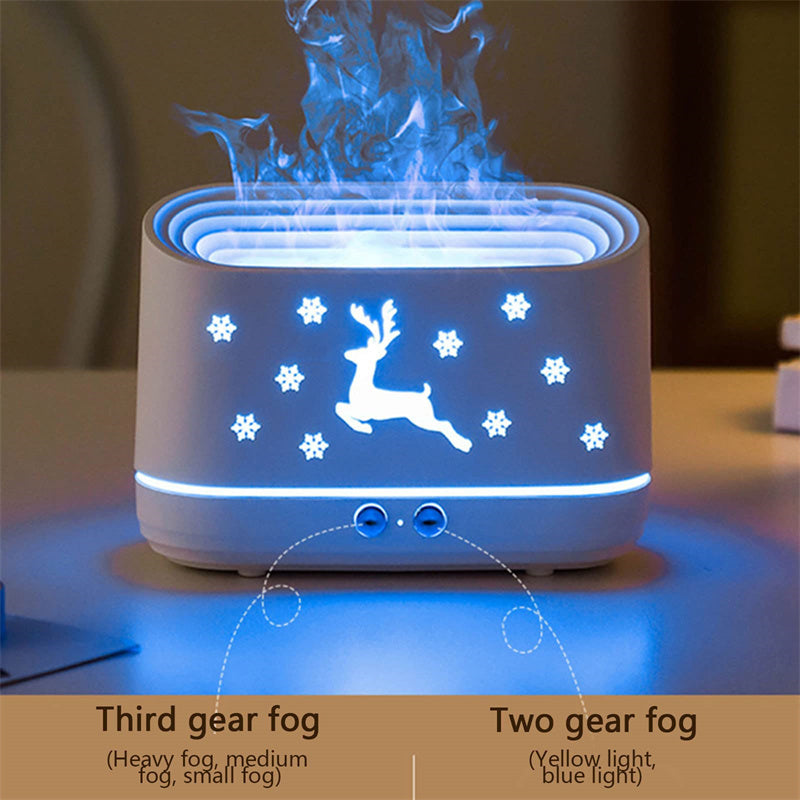 Flame Humidifier Diffuser Household Atmosphere Christmas