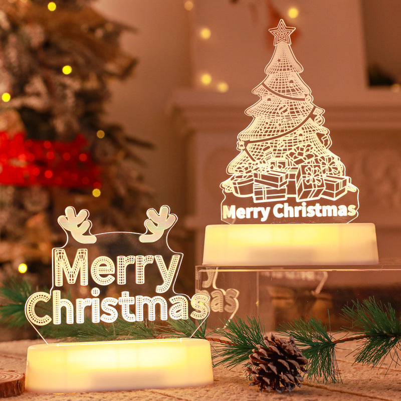 Christmas Decoration 3D  Acrylic Lamp Christmas Special
