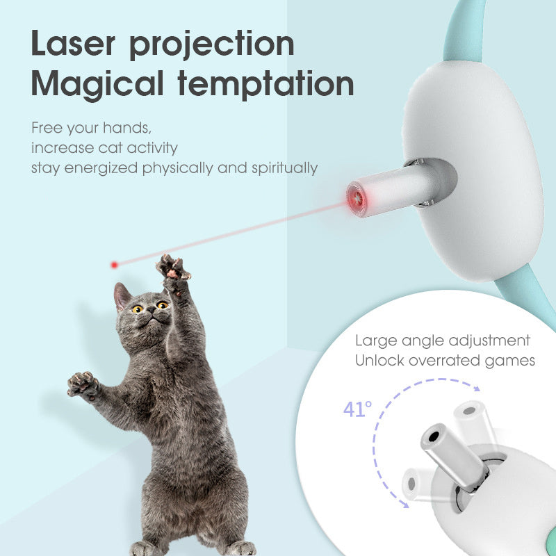 Automatic Cat Toy Smart Laser Teasing Cat Colla