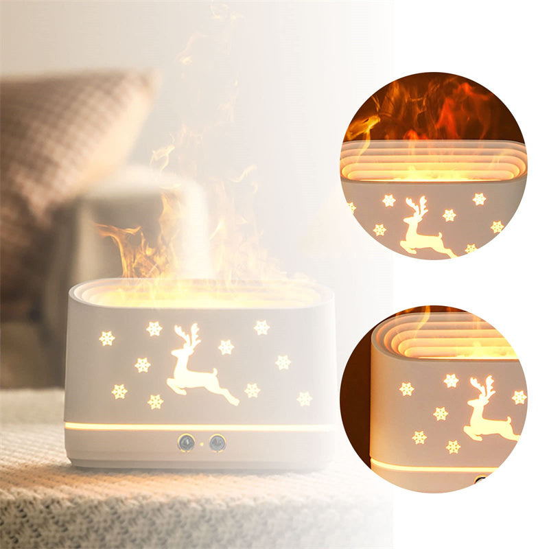 Flame Humidifier Diffuser Household Atmosphere Christmas